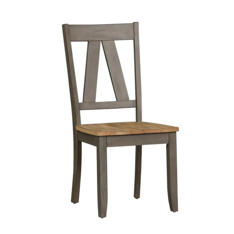 Lindsey Farm 7-Piece Trestle Table Set in Gray and Sandstone - image 8