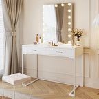 Modern Computer Desk with 2 Drawers - Stylish Study Writing Table with Storage for Home Office - image 21