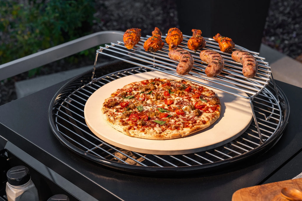 Expert Grill Kettle Cart with Pizza Accessories and Warming Rack - image 42