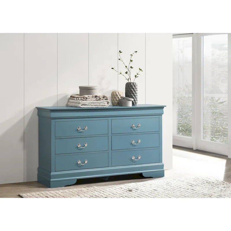 Louis Philippe 6-Drawer Dresser for Bedroom - image 10