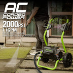 Greenworks 2000 PS at I 1.1 GPM Cold Water Electric Pressure Washer 5111802 - image 4