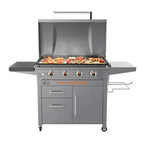 4-Burner 36-Inch Griddle Cooking Station with Hood - image 1