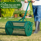 MUCHANT 24" Compost Spreader, Heavy-Duty Metal Mesh Spreader with Adjustable Handle for Lawn, Green - image 8