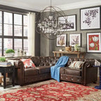 Gdansk 5-Person L-Shaped Chesterfield Sectional Sofa - image 1