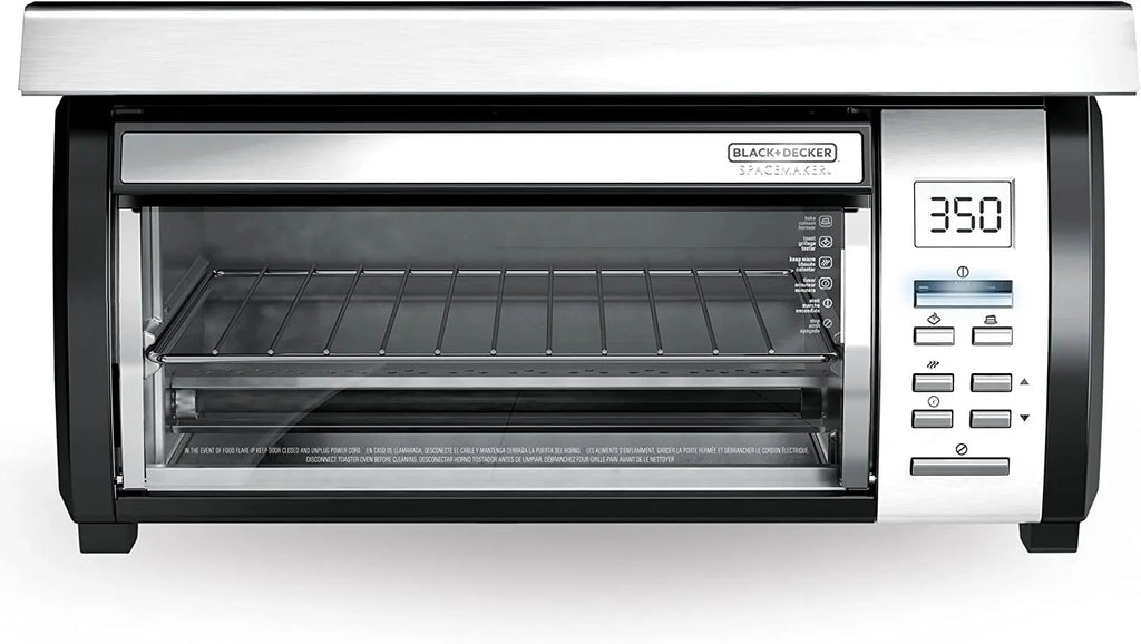 Spacemaker Under-Counter Toaster Oven, Black/Stainless Steel, TROS1000D - image 1