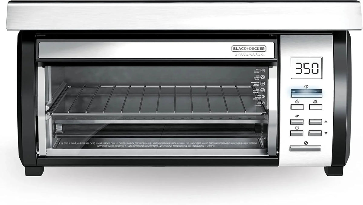 Spacemaker Under-Counter Toaster Oven, Black/Stainless Steel, TROS1000D - image 1