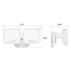 Hyper Tough 3000 Lumen Motion Activated LED Security Light with Adjustable Dual Lamp Heads, Hardwired - image 11