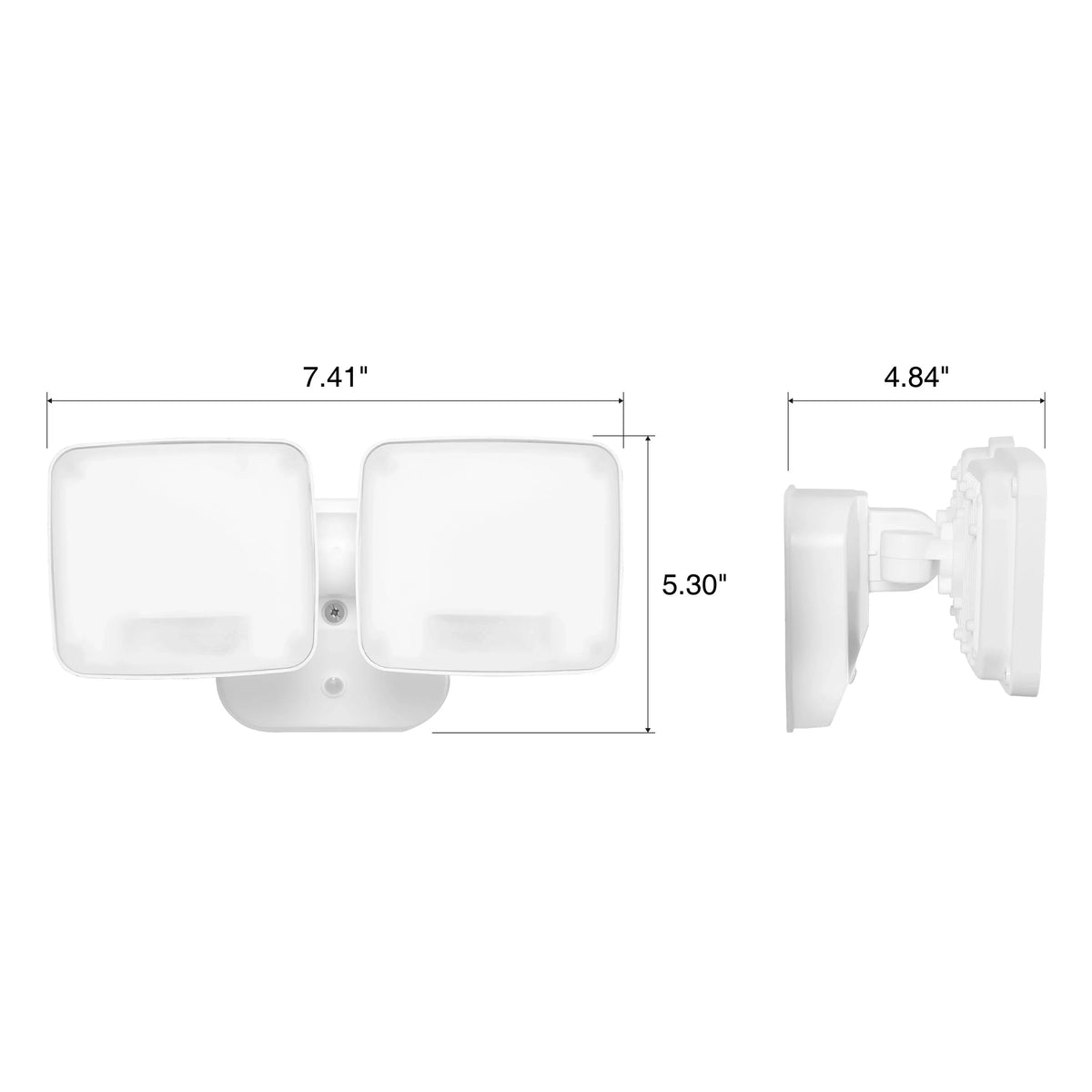 Hyper Tough 3000 Lumen Motion Activated LED Security Light with Adjustable Dual Lamp Heads, Hardwired - image 11