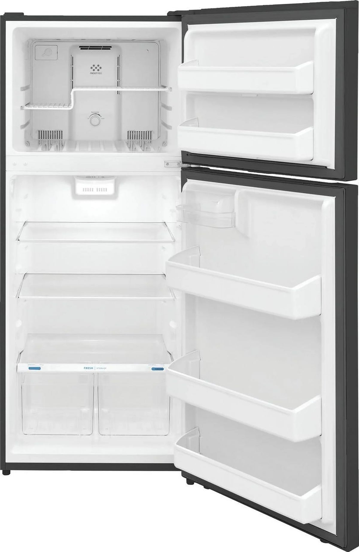 Frigidaire 17.6 Cu. Ft. Top-Freezer Refrigerator, Brushed Steel - image 2