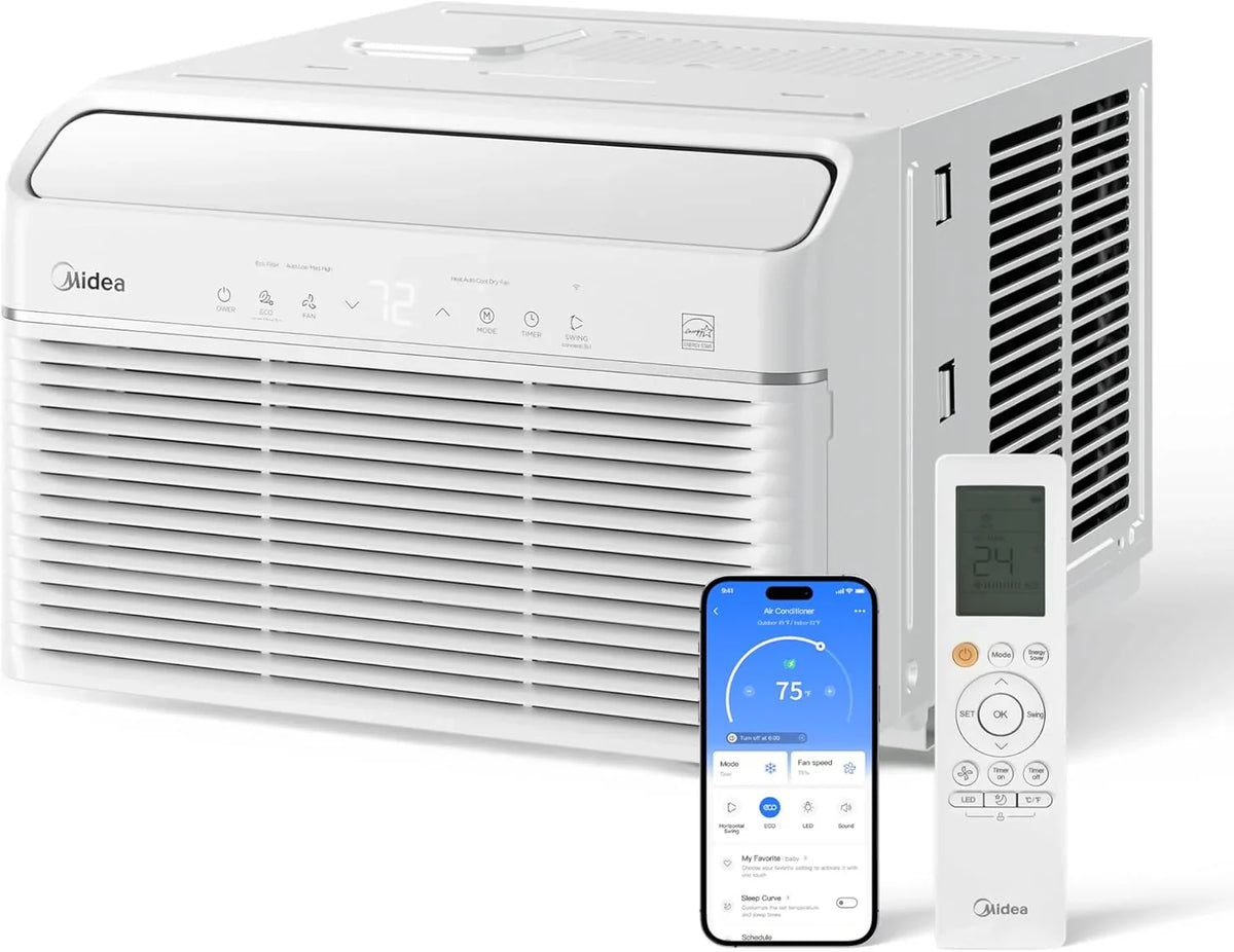 Midea 6,000 BTU Window Air Conditioner, 3-in-1 Cool/Fan/Dehumidifier Window AC Unit - image 4