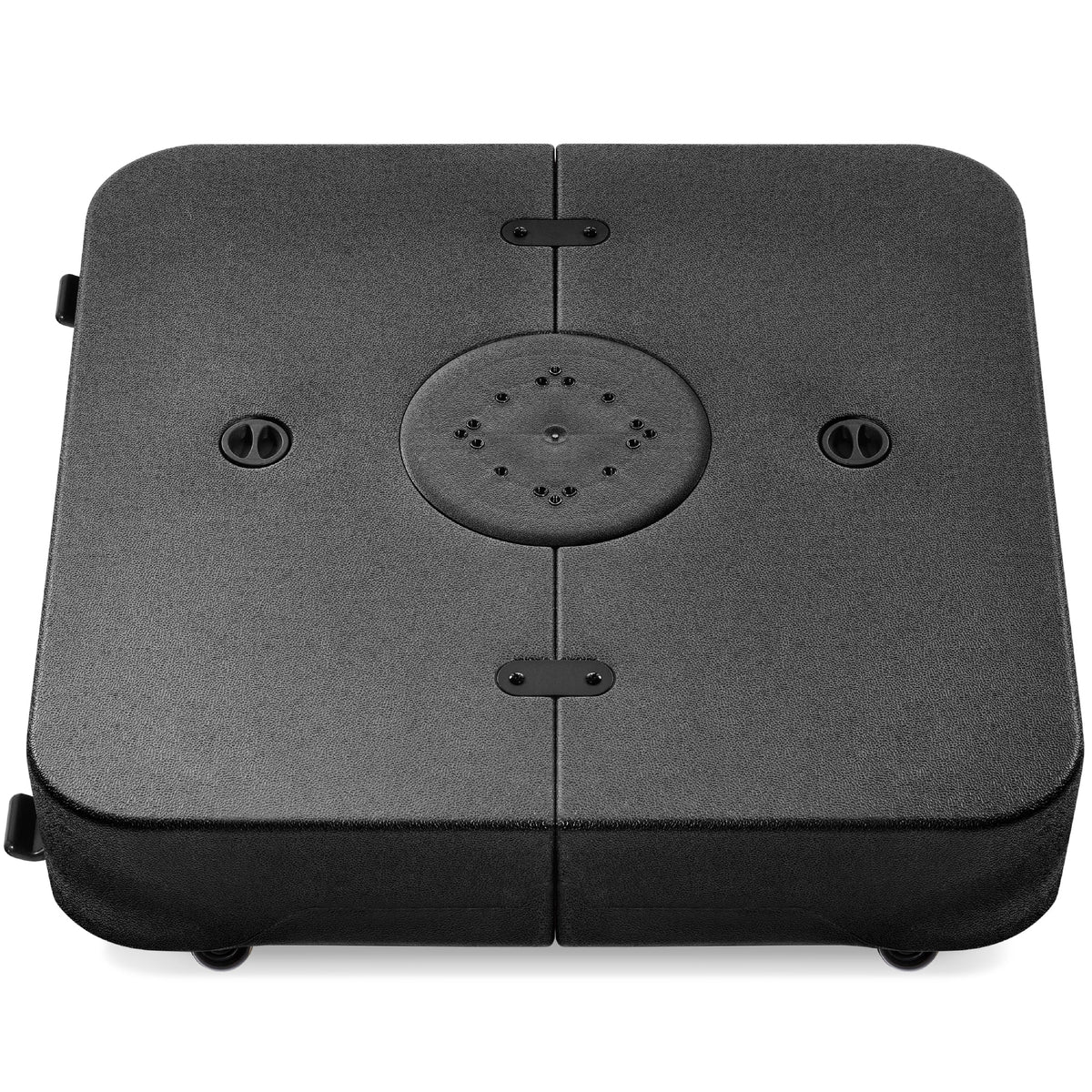 Best Choice Products Heavy-Duty Outdoor Cantilever Base Stand w/ Wheels, Locks, Fillable 330lb Capacity - Black - image 1