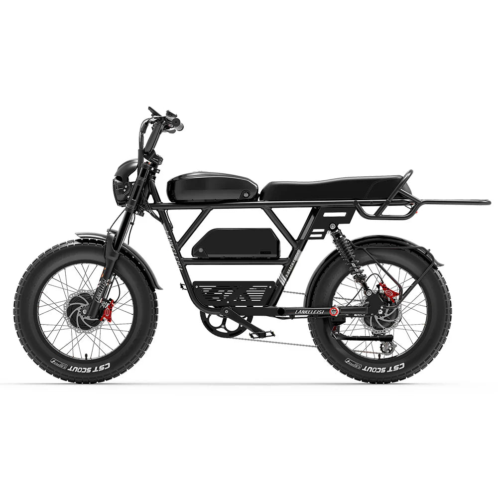 Lankeleisi X-Black Knight 1000W*2 Dual Motor 20" Fat Bike Fully E-Mountainbike 45Ah - image 5