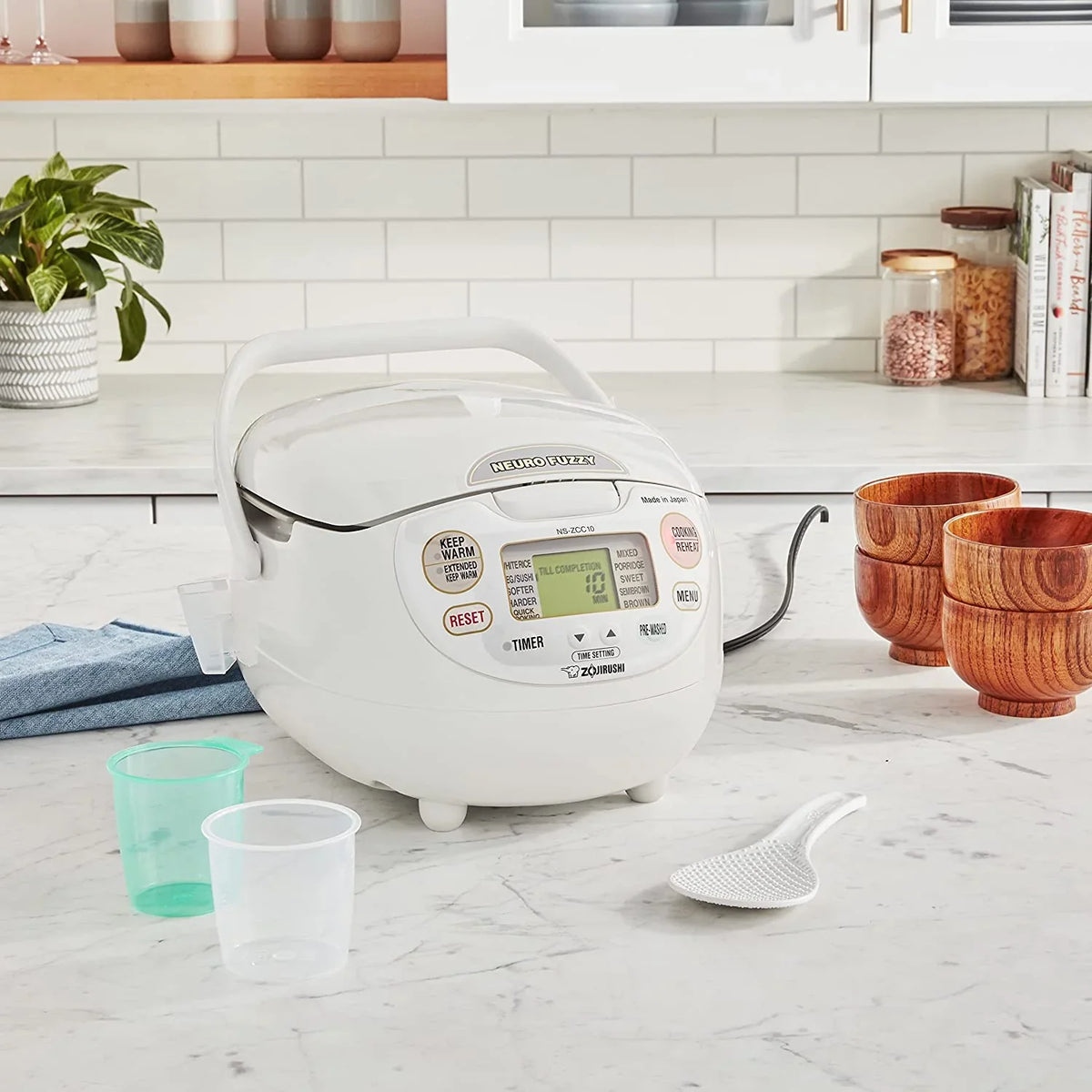 Zojirushi, Made in Japan Neuro Fuzzy Rice Cooker, 5.5-Cup, Premium White - image 4