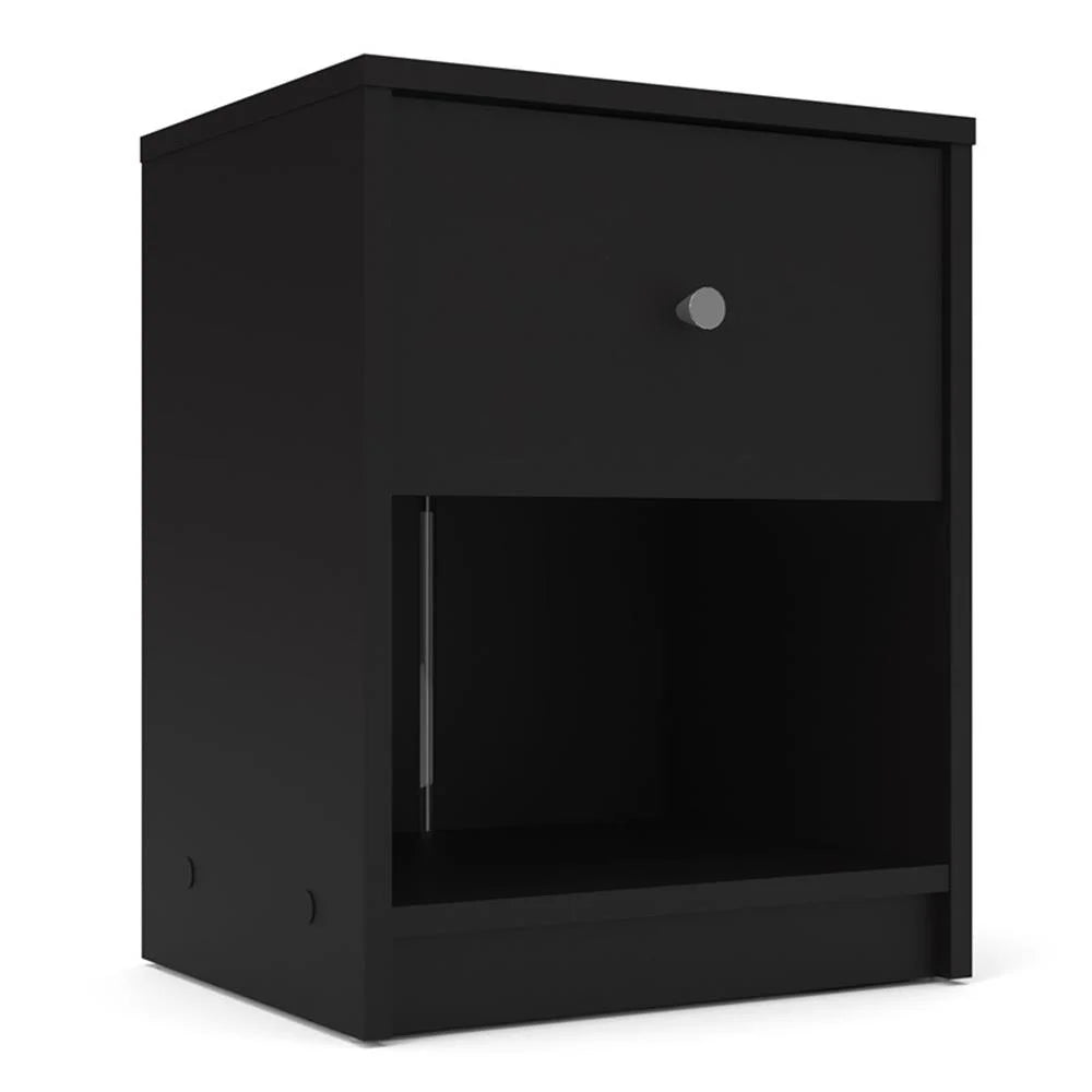 Pemberly Row 3PC Engineered Wood Dresser and Nightstands Bedroom Set in Black - image 3