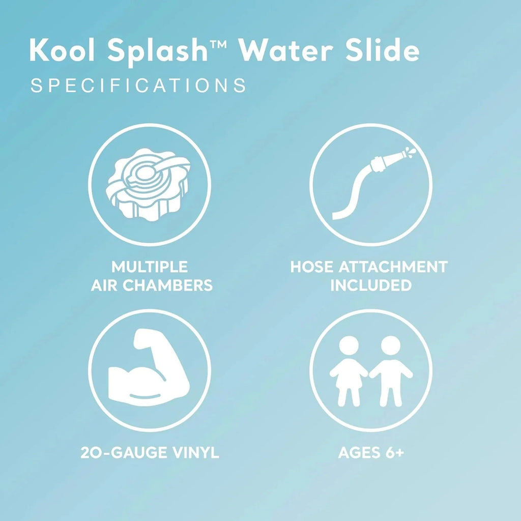 Intex Kool Splash Inflatable Water Slide Swimming Pool Play Center with Built in Sprayers for Kids and Adults, Ages 6 and Up, Blue - image 17