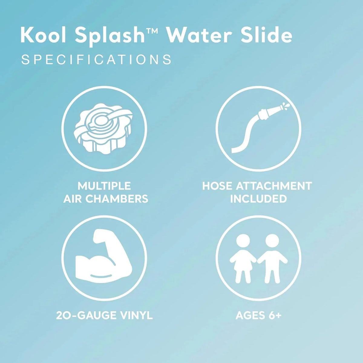 Intex Kool Splash Inflatable Water Slide Swimming Pool Play Center with Built in Sprayers for Kids and Adults, Ages 6 and Up, Blue - image 17