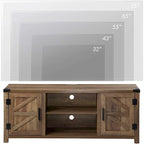 Rustic Farmhouse Barndoor TV Stand - Entertainment Center for TVs up to 70 Inches - image 11