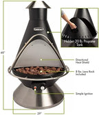 COH-600 Propane Fire Pit, Patio Heater with Tip-Over Safety Switch, 8 lbs. Lava Rocks Included, 31" x 31" x 48" - image 5