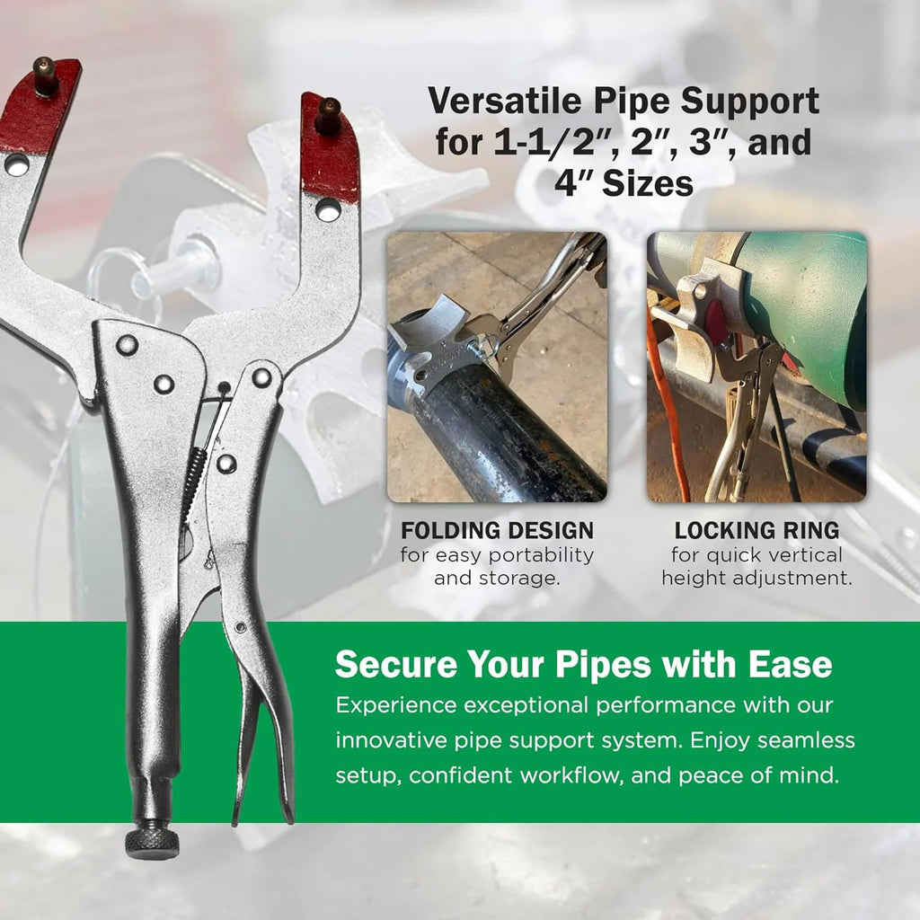 Welders 3rd Hand - Portable Pipe Welding Tool with Versatile Welding Clamps - Works with Most Butt Weld Fittings and Pipes - Enhance Accuracy - image 2