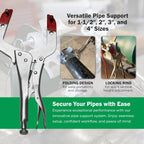 Welders 3rd Hand - Portable Pipe Welding Tool with Versatile Welding Clamps - Works with Most Butt Weld Fittings and Pipes - Enhance Accuracy - image 2