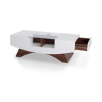 Angelic Contemporary Storage Coffee Table with Glass Insert by Furniture of America - image 31