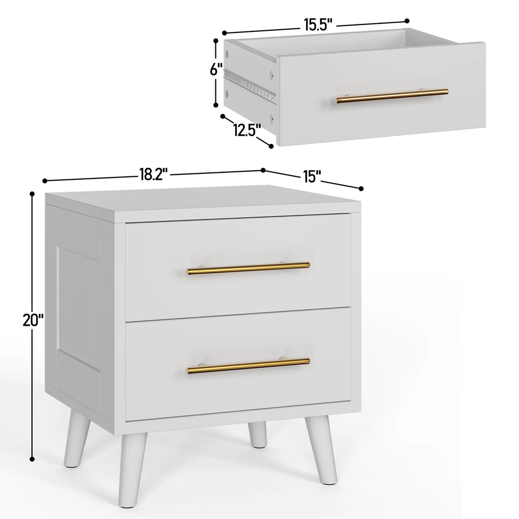 Bedroom Furniture Set - Includes Queen Bed Frame, Nightstands Set of 2, 5 - Drawer Dresser & Double Wide 6 - Drawer Dresser - Modern Storage Solution for Stylish Home Decor, Black - image 15
