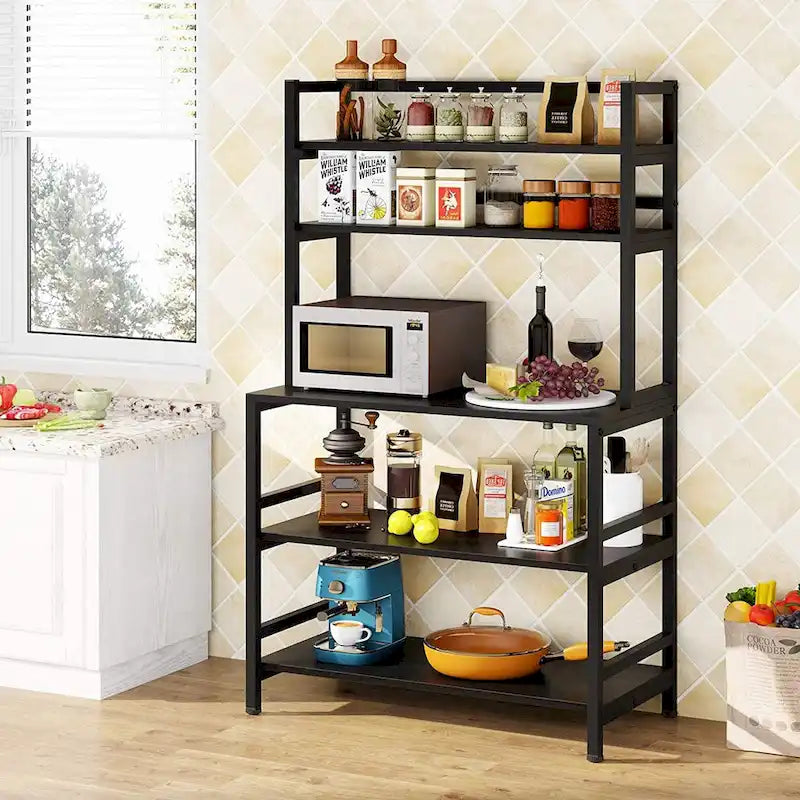 5-Tier Kitchen Baker's Rack with Storage - Microwave Oven Cart - image 18
