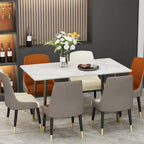 Contemporary Kitchen Table with Metal Frame and Sintered Stone Top - image 2