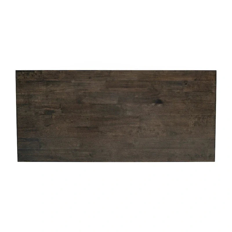 Farmhouse Coffee Table with Shelf and X-Frame Design - image 10
