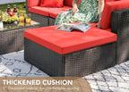 Devoko 5 Pieces Patio Furniture Sets All Weather Outdoor Sectional Patio Sofa Manual Weaving Wicker Rattan Patio Seating Sofas with Cushion and Glass Table(Beige) - image 53