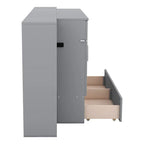 Murphy Wall Bed with Storage Shelves Drawers and USB Charging - image 4