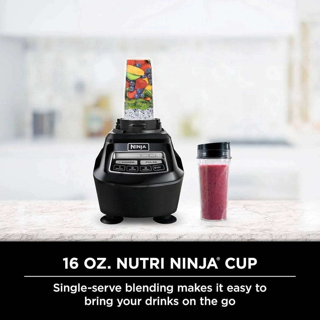 Ninja Blender, Mega Kitchen System, 1500W, 4 Functions for Smoothies, Processing, Dough, Drinks & More, with 72 Blender Pitcher, 64 Processor Bowl, 2 Nutri Cups + Lids, Black, BL770 - image 23