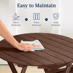 Best Choice Products 3-Piece Acacia Wood Bistro Set, Folding Patio Furniture w/ 2 Chairs, Table - Natural - image 52