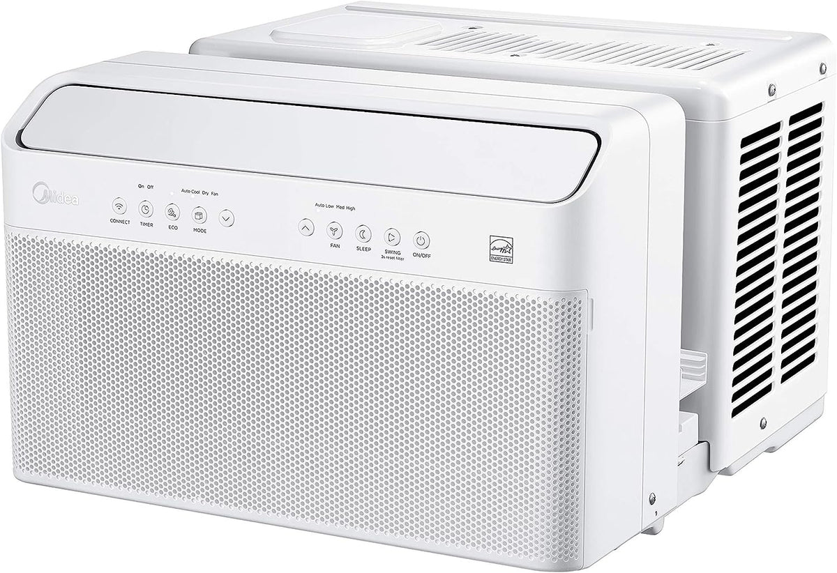 U-Shaped Inverter Window Air Conditioner 12,000BTU with Open Window Flexibility, Robust Installation,Extreme Quiet, 35% Energy Saving, Smart Control, Alexa, Remote, Bracket Included. - image 1