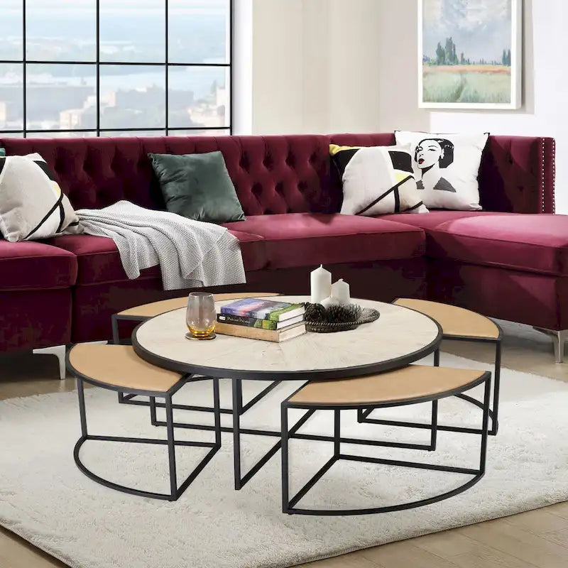 Burnham Home Olivia 5-Piece Coffee Table Set - image 1