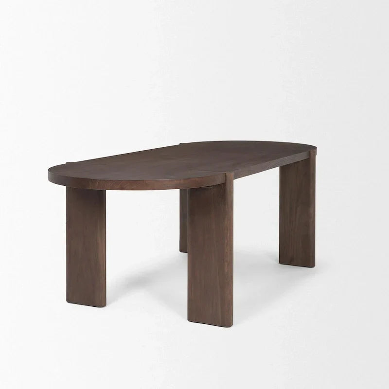 Sohan Dark Elm Oval Dining Table - Dimensions: 91.0L x 38.0W x 30.0H - image 4