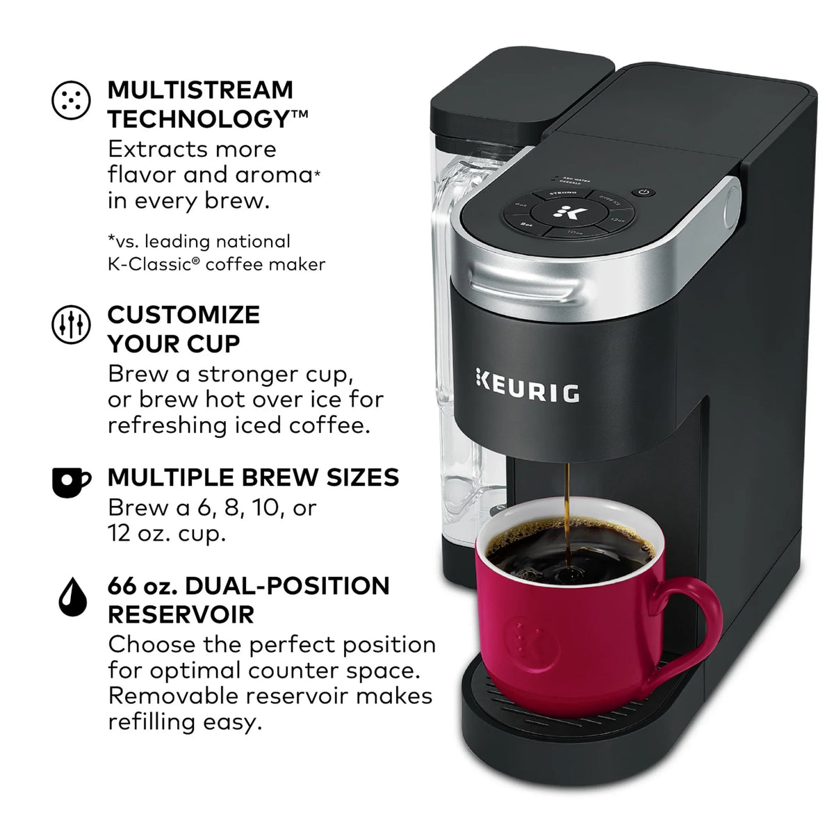 Keurig K-Supreme Black Single-Serve K-Cup Pod Coffee Maker - image 2