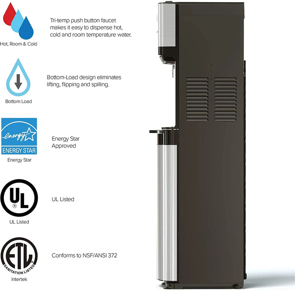 Brio Self Cleaning Bottom Loading Water Cooler Water Dispenser- 3 Temperature Settings - image 4