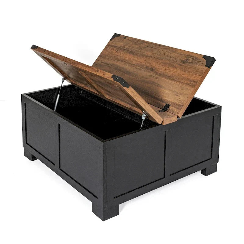 Contemporary Farmhouse Coffee Table Featuring Concealed Storage - image 20