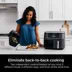 Ninja Foodi 8 qt. Original Dualzone, 2-Basket Air Fryer with 6 Functions - image 6