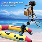LEADALLWAY Boat Motor Stand, Heavy Duty Pro Outboard Engine Carrier Cart Dolly - image 2