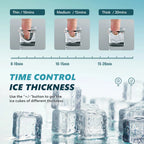 EUHOMY 14'' Cube Ice Compact Ice Maker Selectable Ice Thickness with Water Bucket - image 5