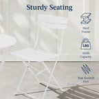 Best Choice Products 3-Piece Small Bistro Set, Folding Patio Furniture Set of 2 Chairs and Table - Black - image 99