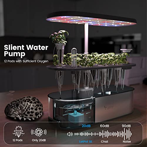 LetPot LPH-SE Hydroponics Growing System, 12 Pods Smart Herb Garden Kit Indoor - image 6