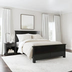 Homestyles Oak Park Black Wood Queen Bed and Nightstand Set - 2 Pieces - image 1