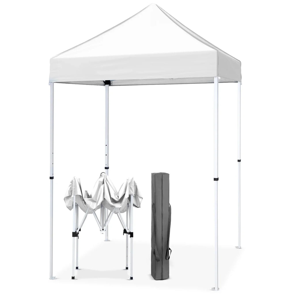 EAGLE PEAK 5x5 Pop up Canopy Tent Instant Outdoor Canopy Easy Set - up Straight Leg Folding Shelter（blue） - image 56