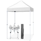 EAGLE PEAK 5x5 Pop up Canopy Tent Instant Outdoor Canopy Easy Set - up Straight Leg Folding Shelter（blue） - image 56