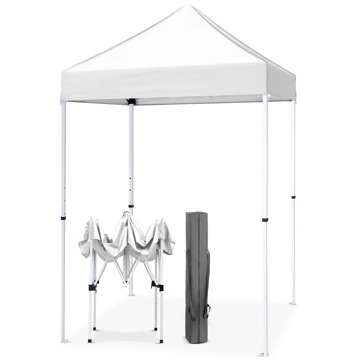 EAGLE PEAK 5x5 Pop up Canopy Tent Instant Outdoor Canopy Easy Set - up Straight Leg Folding Shelter（blue） - image 56