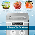 Costway Ice Maker Machine Countertop 26Lbs/24H Portable W/Scoop & Basket Silver - image 8
