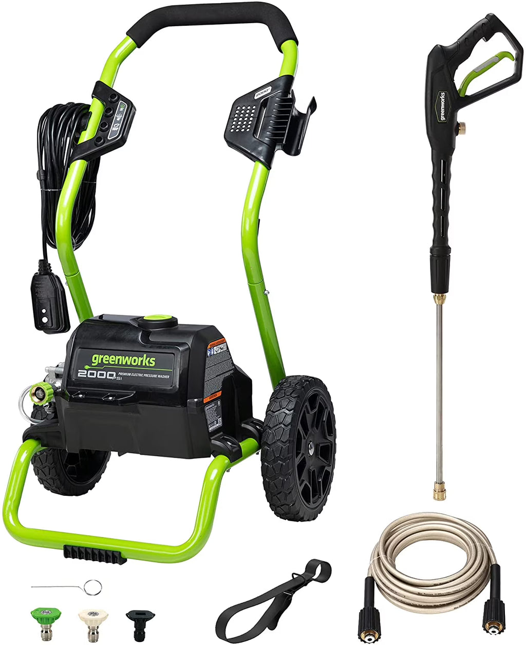 Greenworks 2000 PS at I 1.1 GPM Cold Water Electric Pressure Washer 5111802 - image 1